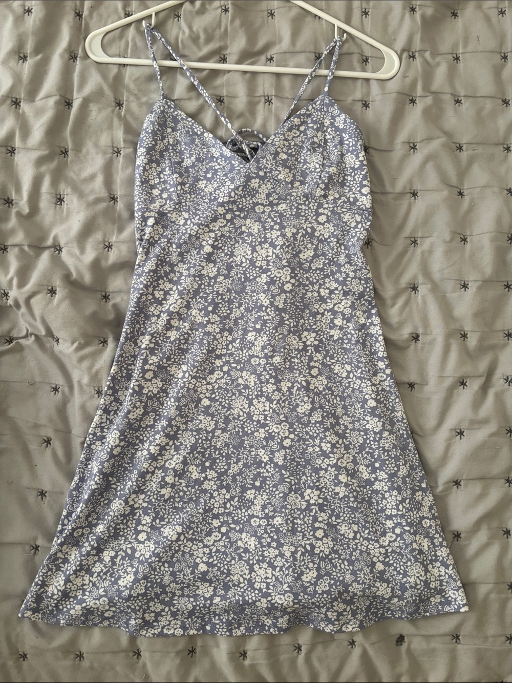 Papermoon Blue Floral Lace-Back Chemise
